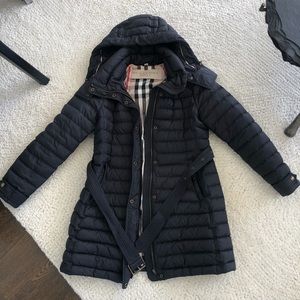 Burberry Brit Belted Down Puffer Coat - Size L